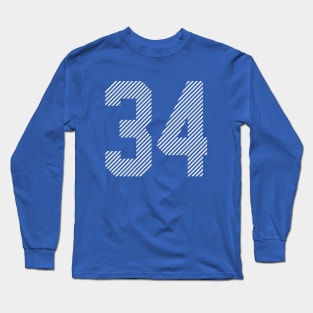 Iconic Number 34 Long Sleeve T-Shirt